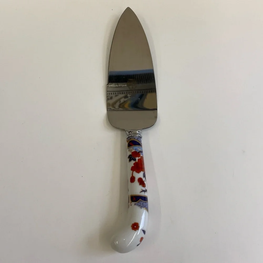 Vintage House of Prill Sheffield Stainless Steel MANDARIN Cake Knife Pie Cutter